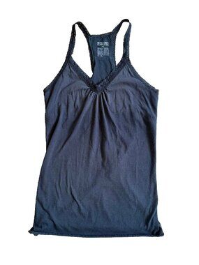 Y2K Mossimo Supply Co Lace Tank Top Shelf Bra Size M Vintage 2000s Grunge Emo